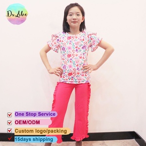 2 uds. Conjuntos de pijamas para niños, Tops y pantalones de algodón, Conjunto personalizado al por mayor, trajes, ropa para niños - Product Image 3