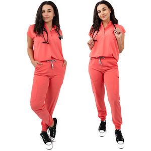 Medical Hospital <b>Scrubs</b> Uniforms Woven Eco-Friendly Plus Size Custom Sizes Wholesale Nursing <b>Scrub</b> <b>Sets</b> - Product Image 1