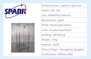 फोल्डेबल लॉजिस्टिक्स ट्रांसफर वाहन भंडारण पिंजरे सुपरमार्केट और माल भंडारण और परिवहन के लिए कारखाना हैंडलिंग उपकरण - Product Image 2
