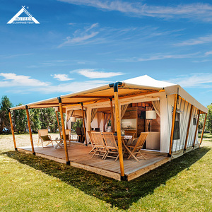 High Quality Fireproof And Waterproof Canvas Camping <strong>Tent</strong> Luxury Safari Style With Patio For Safari Adventures - Product Image 2