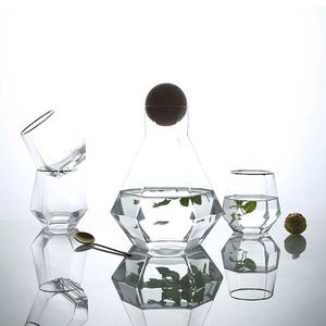 Gobelet à l'ancienne en diamant Hexagonal, coupe géométrique, <span class=keywords><strong>verre</strong></span> à whisky avec fond épais - Product Image 6