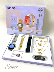 D15 Gs <span class=keywords><strong>Montre</strong></span> Connectée 2025 pour <span class=keywords><strong>Femme</strong></span>, Luxe A58 Plus Smartwatch, Ensemble de Montres Connectées 7 en 1 - Product Image 5