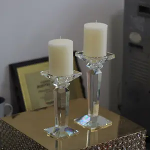 Conjunto de velas cristal ZT-014, decoração de casamento, conjunto de velas