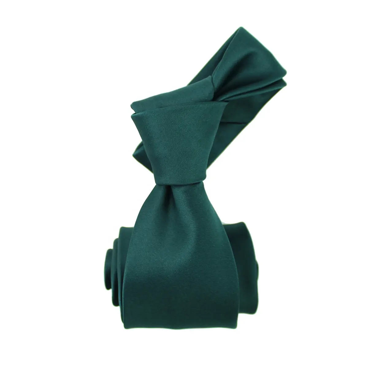 Black Green Necktie Men Groom Classic Never-out Mens Polyester Woven Solid Color Satin Slim Skinny Thin Wedding Dark Green Ties