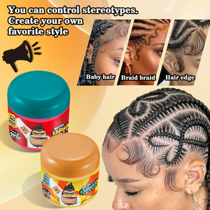 Soins des <span class=keywords><strong>cheveux</strong></span> naturels biologiques personnalisés Produits de coiffure <span class=keywords><strong>pour</strong></span> le bouclage Gel Wax <span class=keywords><strong>Crème</strong></span> de définition des boucles <span class=keywords><strong>pour</strong></span> femmes et hommes noirs - Product Image 3