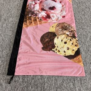 60*240 cm venta al por mayor helado bandera hoja bandera para tiendas promoción publicidad tienda Show Banner sin asta de bandera incluida - Product Image 4