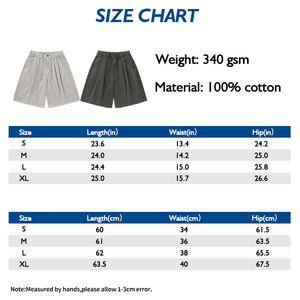 Urban Vintage Shorts Summer Active Quick Dry, Acid Washed Baggy - Product Image 5