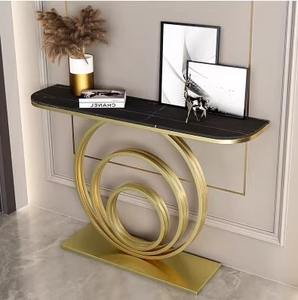 <span class=keywords><strong>Table</strong></span> de porche semi-circulaire moderne, simple, ultra-étroite, tables <span class=keywords><strong>console</strong></span> pour placement mural - Product Image 3