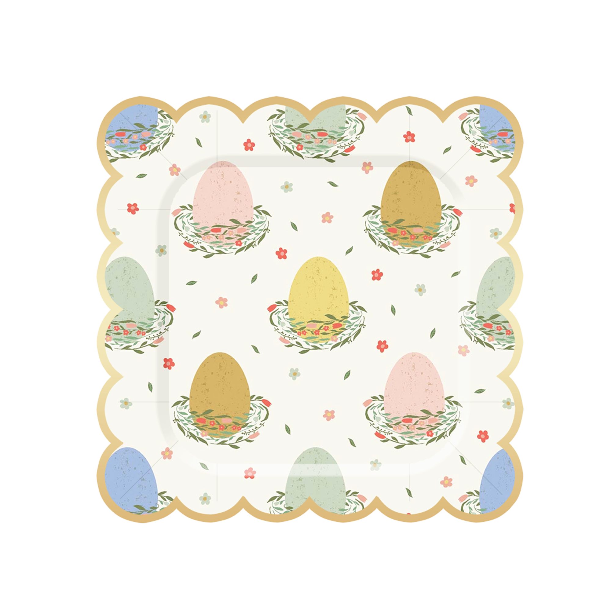 Assiettes en carton 9 pouces * 8 pièces