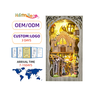 Kit de bricolage en bois pour coin lecture 3D, puzzle pour adultes, adolescents et enfants, jouet Le Voyage de Dorothy avec lumière LED, décoration de maison de poupée