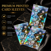 Pochettes pour cartes imprimées de qualité supérieure, finition holographique, haute clarté, design personnalisé, protection durable, OEM ODM