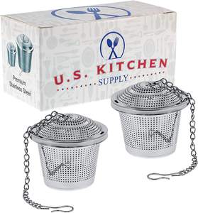 プレミアムステンレススチールティーボールストレーナーインフューザーメッシュ急なルーズリーフハーブ & スパイス調味料コーヒー & ティーセット - Product Image 6