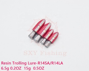 SXY FISHING Big Game resina curricán cebo resina sándwich de dos colores para agua salada y pesca en Río Wahoo Lure R14SA/<span class=keywords><strong>LA</strong></span> - Product Image 6