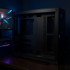Otras Cajas de PC de Torre Media de Doble Cámara para Placas Base ATX, Caja de Ordenador para Juegos sin Ventiladores, Construcción de Acero - Product Image 2