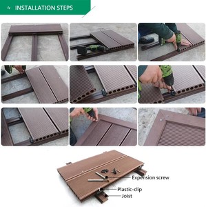 Tablas <span class=keywords><strong>de</strong></span> <span class=keywords><strong>Madera</strong></span> WPC Negras <span class=keywords><strong>de</strong></span> 25 mm, Resistentes al Agua, Antideslizantes, con Ranuras <span class=keywords><strong>de</strong></span> Grano Recto, Modernas, <span class=keywords><strong>para</strong></span> Exteriores, Jardín, Patio, Duraderas - Product Image 4