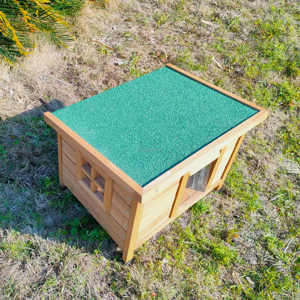 SDCH016 Modern Eco-Friendly Weatherproof Openable Roof Wooden House Indoor and Outdoor Print Pattern <b>Small</b> Pet - Product Image 2