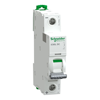 Disjoncteur Schneider MCB Acti9 Pro IC65L DC 1P C16A A94HDC116 20kA/10kA/6kA 0.5A-63A DC110/220/250V Courbe B/C/D PA66 Li