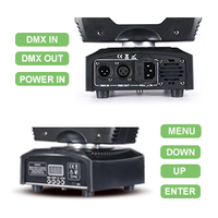 Projecteurs à tête mobile LED 60W DMX512 IP33 avec effet halo pour DJ, clubs, spectacles musicaux, fêtes et éclairage KTV