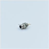 Conector Circular Macho M5 de Transmisión de Señal Confiable, Tipo de Soldadura para Montaje en Panel Frontal, 3 Pines para Fuente de Alimentación USB