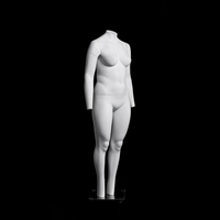 Mannequin fantôme féminin invisible grande taille GH14 pour photographie de vêtements 3D grande taille, sections amovibles, mannequin fantôme inclus