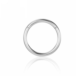 Acero quirúrgico con bisagras Clicker segmento nariz anillos aro hélice cartílago <span class=keywords><strong>Daith</strong></span> Tragus Sleeper pendientes cuerpo Piercings para Mujeres Hombres - Product Image 5