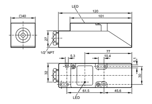 เซ็นเซอร์อินดักทีฟ Ifm รุ่นใหม่ Im0013 Ime2020-fboa/npt/rt - Product Image 6