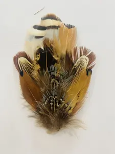 Sombreros de plumas decorativas, tocado de plumas de pollo, producto de plumas de alta calidad, n. ° 1