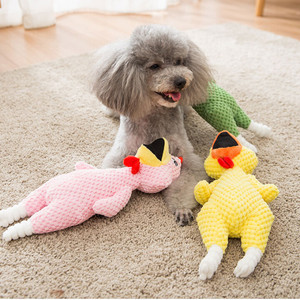 Animale Domestico Cane Accessori Interattivo Movimento <span class=keywords><strong>Squeaky</strong></span> Pollo Peluche Imbottito Giocattolo Masticare Giocattolo per Cane - Product Image 3