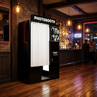 Cabina de Fotos Automática para Selfies en Bares y Discotecas, con Luz, para Fiestas y Eventos