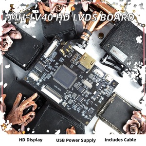 HD <span class=keywords><strong>LCD</strong></span> LVDS 40핀 패널 드라이버 보드 MH-LV40 HDM-LVDS 컨트롤러 <span class=keywords><strong>USB</strong></span> 5V 전원 공급 패널 케이블 포함 2온스 구리 PCBA - Product Image 2