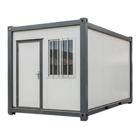 Maison conteneur 20 pieds modulaire préfabriquée à assemblage rapide, avec structure en acier et panneaux sandwich, pour dortoir de travailleurs de la construction