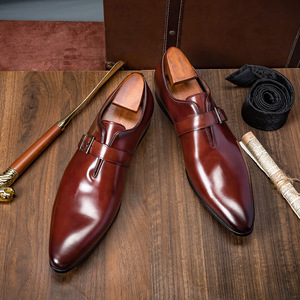 Chaussures de ville pour hommes faites à la main, sur mesure, de haute qualité, élégantes, à bout pointu, pour mariage, nouvelle collection automne, rehaussantes - Product Image 3