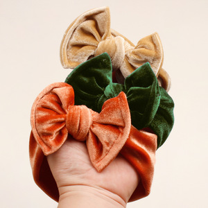 Del bambino del legame <span class=keywords><strong>con</strong></span> d'oro di velluto arco del legame dei capelli <span class=keywords><strong>con</strong></span> l'arco dei capelli per il capretto del bambino dei capelli accessori commercio all'ingrosso - Product Image 1