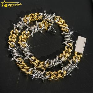 Cadena Cubana de Plata 925 de Alta Calidad con Incrustaciones de Moissanita VVS de 15 mm, Estilo Barber, Joyería Hip Hop - Product Image 6