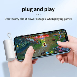 Batterie externe portable mini format rouge à lèvres 5000 mAh avec câble intégré, certifiée CE/FCC/KC/UN38.3/<span class=keywords><strong>SMDS</strong></span>, vente en gros personnalisée, charge rapide Type C - Product Image 6