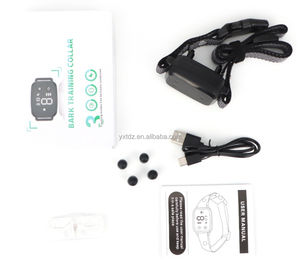 Precio de fábrica Tres tipos de patrones <span class=keywords><strong>Collar</strong></span> de entrenamiento para ladridos de perros <span class=keywords><strong>Collar</strong></span> de choque antiladridos recargable para perros - Product Image 6