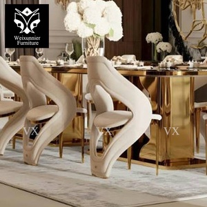 Ensemble de canapés sectionnels incurvés en cuir véritable haut de gamme, meubles sur mesure, luxe moderne, villa, entièrement rembourrés, <span class=keywords><strong>service</strong></span> complet - Product Image 5
