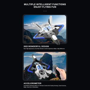 طائرة V31 للمبتدئين من البلاستيك، طائرة مقاتلة بدون طيار بـ 6 قنوات، نموذج طائرة يتم التحكم فيه عن بعد مع كاميرا 4K وتحكم عبر التطبيق - Product Image 5