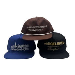 <b>Frame</b> Baseball Hats Plain Caps Wholesale Embroidery logo 5 Panel Snapback Cap - Product Image 1