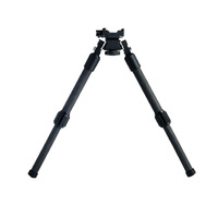 Support d'équipement extérieur LK-01 en fibre de carbone pure et aluminium, pliable 22 cm, extensible 33 cm, double fixation Arca Picatinny, 30 kg