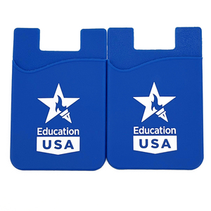 Porte-cartes de crédit de téléphone portable en silicone, logo personnalisé bon marché, promotion d'usine - Product Image 2