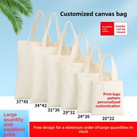Sac fourre-tout en toile personnalisable multi-tailles avec bandoulière, prêt à l'emploi, idéal pour cadeau promotionnel, avec logo vierge