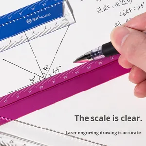 <span class=keywords><strong>Regla</strong></span> de Metal portátil de aleación de <span class=keywords><strong>aluminio</strong></span> plegable de resina de <span class=keywords><strong>30</strong></span>/15 <span class=keywords><strong>CM</strong></span> para estudiantes de escuela primaria - Product Image 4