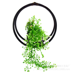 Adorno de florero de bambú morado tejido a mano de estilo japonés, cesta de bambú, adorno de mesa de té de estilo chino, redondo universal - Product Image 5