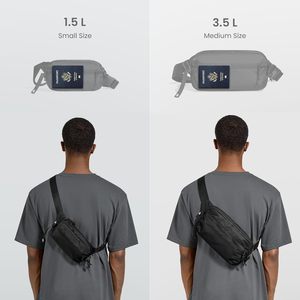 Ligero Casual Sling Crossbody Chest Shoulder Pack con bloqueo RFID para hombres y mujeres Bolsa de mensajero para hombres - Product Image 2
