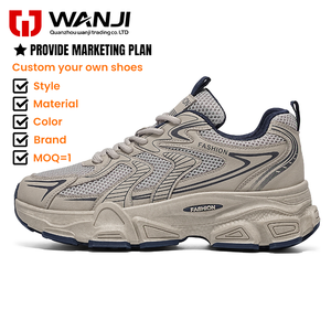 Baskets basses rehaussantes pour hommes et femmes, chaussures à <span class=keywords><strong>plateforme</strong></span> épaisse en maille respirante, décontractées pour la marche, vente en gros d'usine - Product Image 2