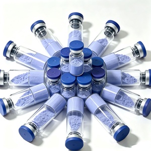 ผู้ผลิตจัดหาวัตถุดิบเครื่องสำอางทองแดง GHK-Cu ขนาด 50 มก. 100 มก. ผงสีฟ้าสำหรับดูแลผิว - Product Image 5