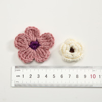 Patchs en fil crocheté faits main 3D, motifs fleurs, cœurs, animaux, fruits, accessoires pour vêtements, chapeaux, cadeaux DIY