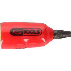 Zócalo de broca KS TOOLS de 1/4 "con aislamiento protector para tornillos Torx, T15 - Product Image 1