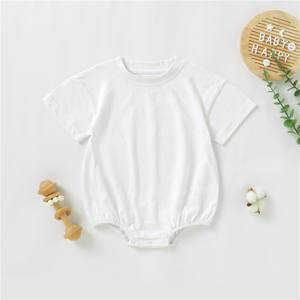 Groothandel Nieuwe <span class=keywords><strong>Baby</strong></span> Onesie Zomer Korte Mouw Jumpsuit Pasgeboren Tas Scheetkleding <span class=keywords><strong>Baby</strong></span> Puur Katoenen Rompertjes <span class=keywords><strong>Baby</strong></span> Bodysuit - Product Image 2